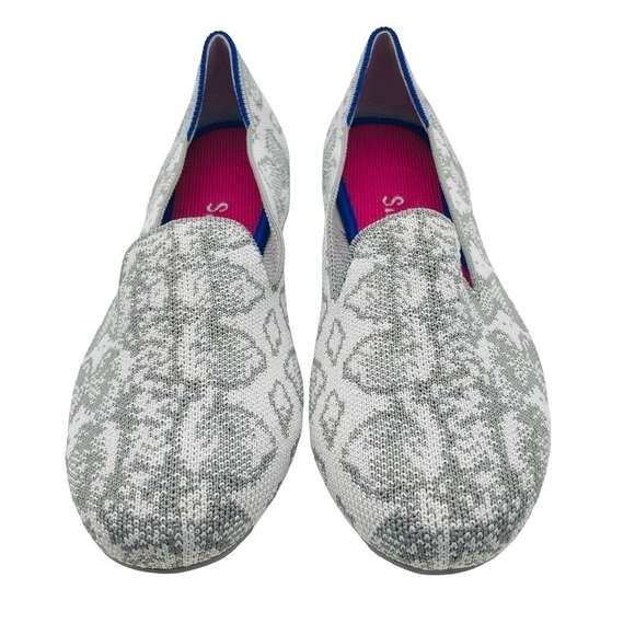 Rothy's The Loafer Ivory‎ Grey Snake Women’s Size 6 - Picture 4 of 10